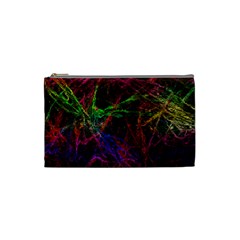 Background Abstract Cubes Square Cosmetic Bag (small) by Wegoenart