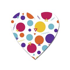 Background Background Polka Dot Heart Magnet by Wegoenart