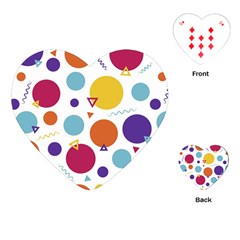 Background Background Polka Dot Playing Cards (heart) by Wegoenart