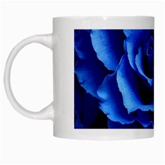 Blue Roses Flowers Plant Romance White Mugs by Wegoenart