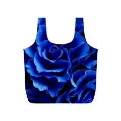 Blue Roses Flowers Plant Romance Full Print Recycle Bag (s)