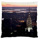 New York Manhattan Evening Dusk Large Flano Cushion Case (Two Sides) Front