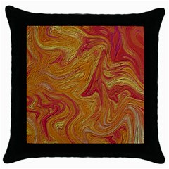 Texture Pattern Abstract Art Throw Pillow Case (Black)