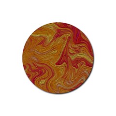 Texture Pattern Abstract Art Rubber Coaster (Round) 