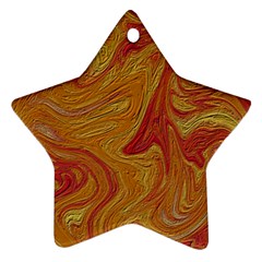 Texture Pattern Abstract Art Star Ornament (Two Sides)