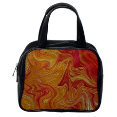 Texture Pattern Abstract Art Classic Handbag (One Side)