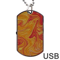 Texture Pattern Abstract Art Dog Tag USB Flash (One Side)
