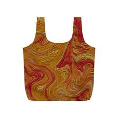 Texture Pattern Abstract Art Full Print Recycle Bag (S)