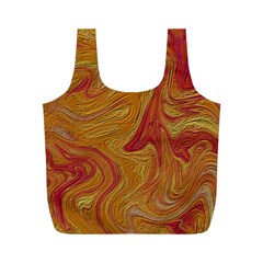 Texture Pattern Abstract Art Full Print Recycle Bag (M)