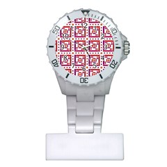 Background Abstract Square Plastic Nurses Watch