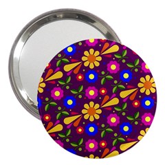 Pattern Illustration Background 3  Handbag Mirrors