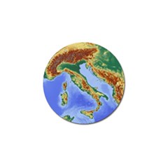 Italy Alpine Alpine Region Map Golf Ball Marker (4 pack)
