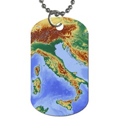 Italy Alpine Alpine Region Map Dog Tag (Two Sides)