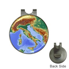 Italy Alpine Alpine Region Map Hat Clips with Golf Markers