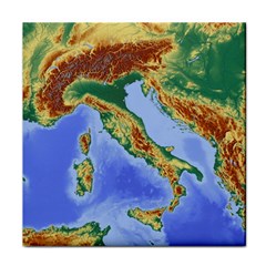 Italy Alpine Alpine Region Map Face Towel