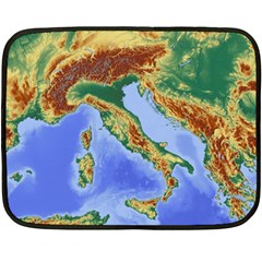 Italy Alpine Alpine Region Map Fleece Blanket (Mini)