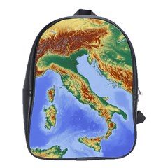 Italy Alpine Alpine Region Map School Bag (Large)