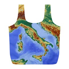 Italy Alpine Alpine Region Map Full Print Recycle Bag (L)