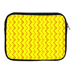 Yellow Background Abstract Apple Ipad 2/3/4 Zipper Cases by Wegoenart