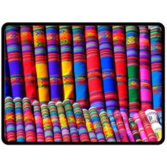 Substances Colorful Towels Scarf Double Sided Fleece Blanket (large)  by Wegoenart