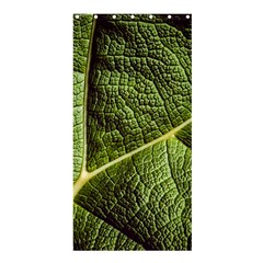 Green Leaf Giant Rhubarb Mammoth Sheet Shower Curtain 36  X 72  (stall)  by Wegoenart