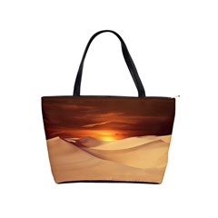 Desert Sun Landscape Sunset Dune Classic Shoulder Handbag by Wegoenart