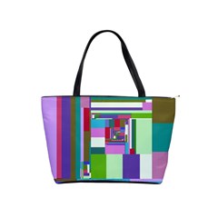 Fractal Gradient Colorful Infinity Art Classic Shoulder Handbag by Wegoenart