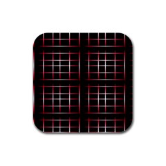 Background Texture Pattern Rubber Square Coaster (4 pack) 