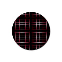 Background Texture Pattern Rubber Coaster (Round) 
