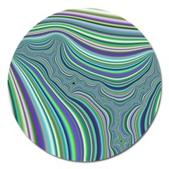 Art Fractal Gradient Colorful Infinity Pattern Magnet 5  (round) by Wegoenart