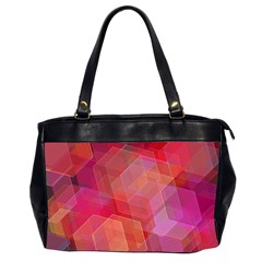 Abstract Background Texture Oversize Office Handbag (2 Sides)