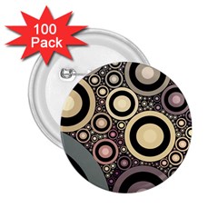 Art Retro Design Vintage 2 25  Buttons (100 Pack) 