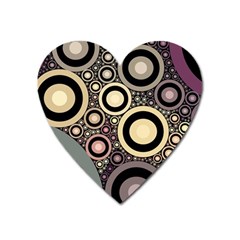 Art Retro Design Vintage Heart Magnet