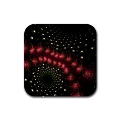 Background Texture Pattern Art Rubber Square Coaster (4 Pack) 