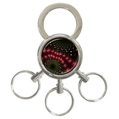 Background Texture Pattern Art 3-ring Key Chains