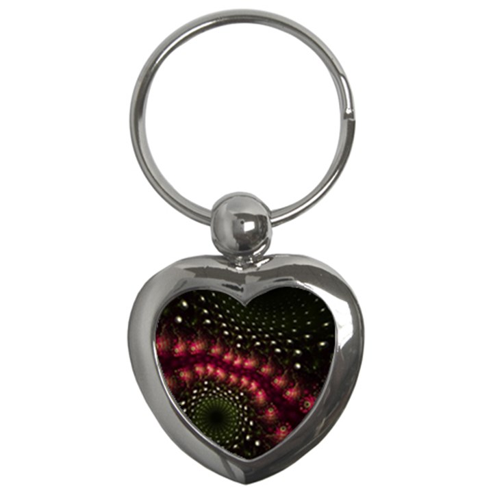 Background Texture Pattern Art Key Chains (Heart) 