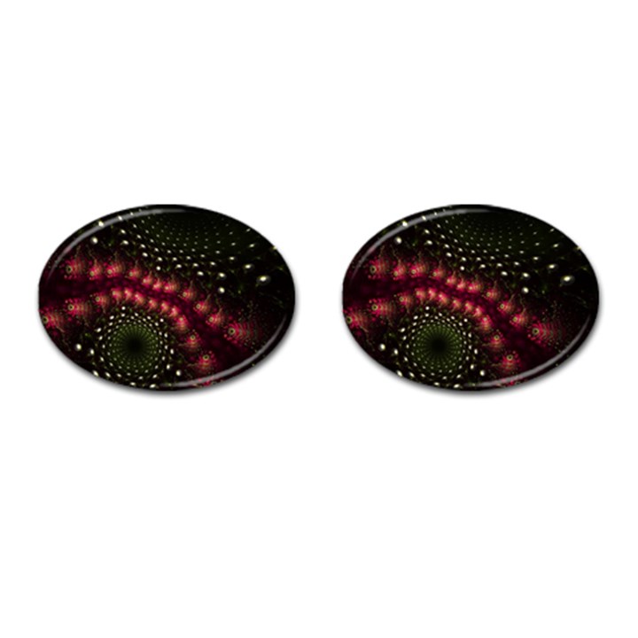 Background Texture Pattern Art Cufflinks (Oval)