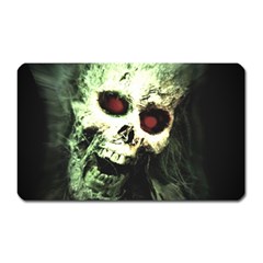 Screaming Skull Human Halloween Magnet (rectangular)