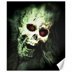 Screaming Skull Human Halloween Canvas 8  X 10 