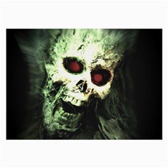 Screaming Skull Human Halloween Large Glasses Cloth (2-side)