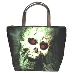 Screaming Skull Human Halloween Bucket Bag