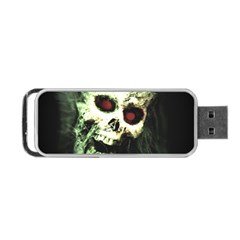 Screaming Skull Human Halloween Portable Usb Flash (two Sides)