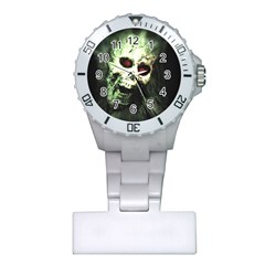 Screaming Skull Human Halloween Plastic Nurses Watch by Wegoenart