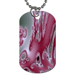 Fractal Gradient Colorful Infinity Dog Tag (one Side) by Wegoenart