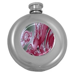 Fractal Gradient Colorful Infinity Round Hip Flask (5 Oz)