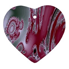 Fractal Gradient Colorful Infinity Heart Ornament (two Sides)