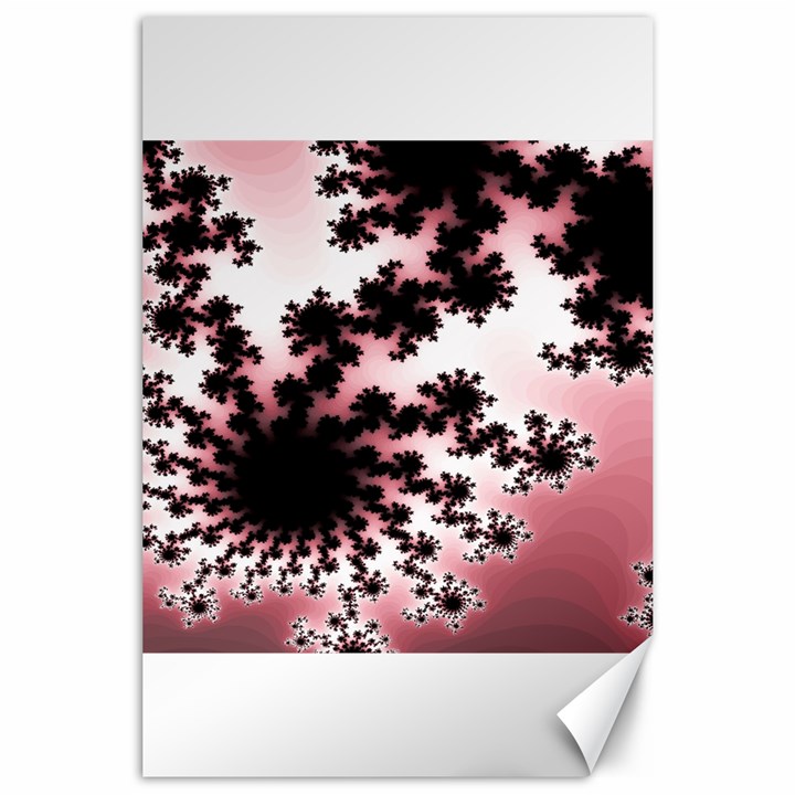 Fractal Pattern Pink Canvas 24  x 36 