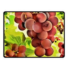 Grape Harvest Nature Figure Rustic Fleece Blanket (small) by Wegoenart