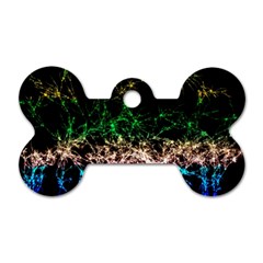 Wallpaper Fractal Lines Abstract Dog Tag Bone (two Sides) by Wegoenart