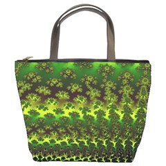Fractal Gradient Colorful Infinity Bucket Bag by Wegoenart